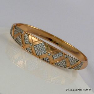 2 Color G/P Retro Bangle