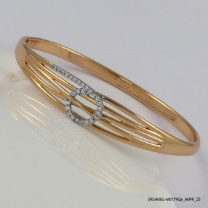 2 Color G/P Euro Bangle
