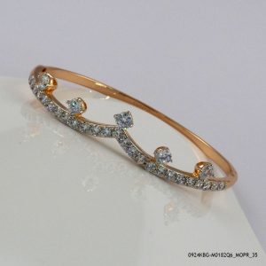2 Color G/P V bangle