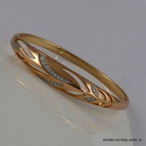 2 Color G/P Vintage Bangle