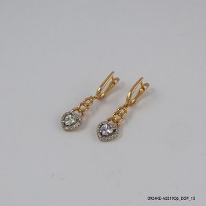 2 Color G/P Dangling Hoops