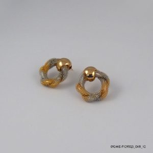 2 Color G/P Filigre Earring