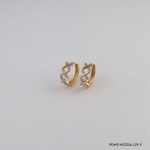 2 Color Hoops Gold Plated