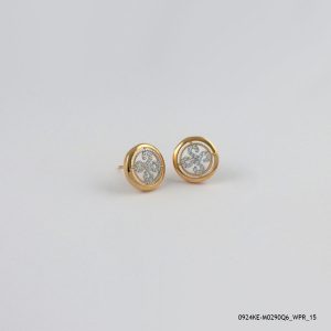 2 Color Hoops Gold Plated