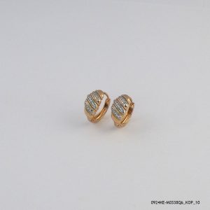 2 Color Hoops Gold Plated