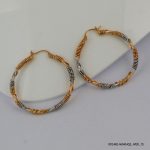 2 Color Hoops Gold Plated