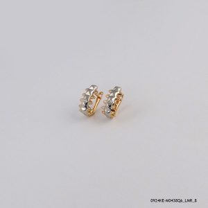 2 Color Polish Hoops Gold Plated