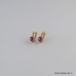 Rose Color Hoops Gold Plated