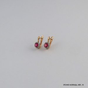Rose Color Hoops Gold Plated