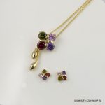 Multi Color G/P Necklace Set