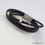Mens 2 Layer Steel Bracelet