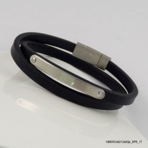 Mens 2 Layer Steel Bracelet