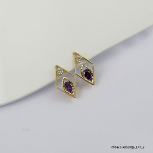 Syn Amethyst G/P Earring