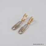 2 Color G/P Dangling Hoops