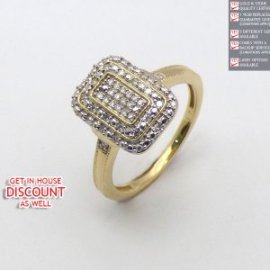 Ladies Retro Diamond Ring US6