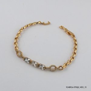 18KGP Stone Bracelet
