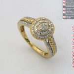 Ladies Vintage Dia Ring US9