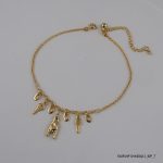 18KGP Multi Charms Anklet