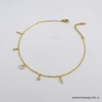 14KGP Stone Anklet