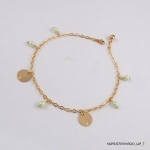 18KGP Beaded Anklet
