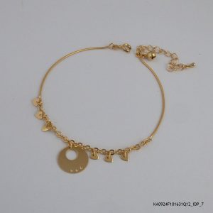 18K Gold Plated Charms Anklet