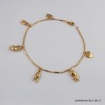18KGP Heart Anklet