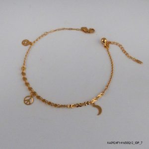 18KGP Cosmic Charms Anklet