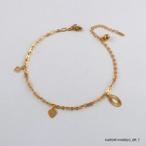 18KGP Multi Charms Anklet