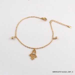 18KGP Stone Charms Bracelet