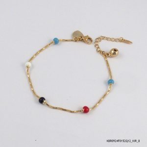 Beaded Gold Plated Bracelet