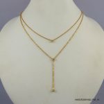 2 Liner G/P Steel Necklace