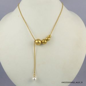Luxury G/P Steel Ball Necklace