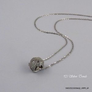 Ladies Silver Charms Necklace