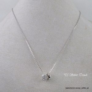 Ladies Silver Charms Necklace
