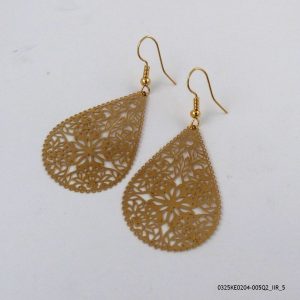18KGP RETRO DANGLING EARRINGS