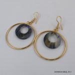 18KGP ACRLIC COLOR EARRINGS