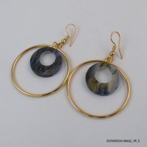 18KGP ACRLIC COLOR EARRINGS