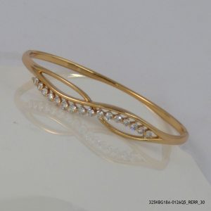 18KGP ENTERNITY CRYSTAL BANGLES