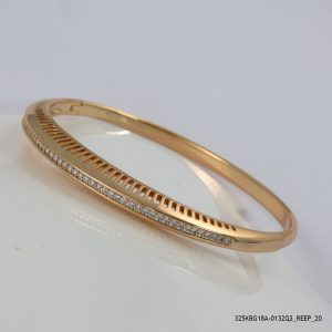 18KGP CLUSTER CRYSTAL BANGLES