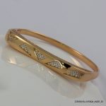 18KGP RETRO CRYSTAL BANGLES