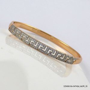2 COLOR G/P MIRCO CRYSTAL BANGLES