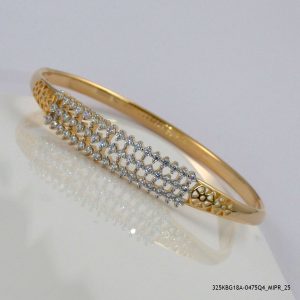 2 COLOR G/P ELEGANT CRYSTAL BANGLES