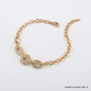 18KGP Elegant Crystal Bracelet