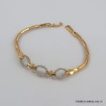 18KGP 2 Colour Elegant Crystal Bracelet