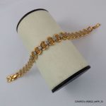 18KGP 2Color Retro Crystal Barcelet