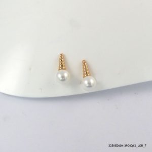 18KGP SYN PEARL CRY HOOPS