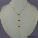 14KGP STEEL HEART NECKLACE