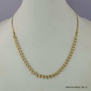 14KGP ELEGANT STEEL NECKLACE