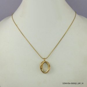 14KGP STEEL FASHION NECKLACE