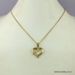 14KGP FUSION HEART NECKLACE